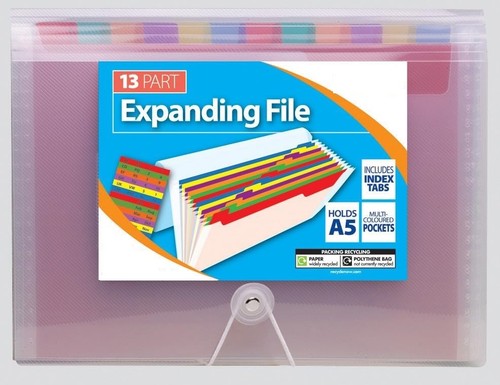 Size part expanding file - a5,