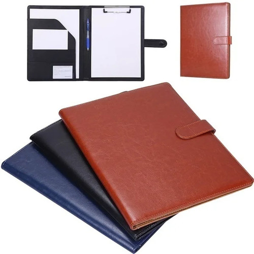 Leather conference folder - leather,