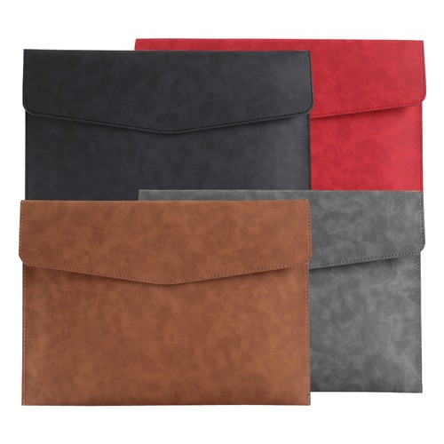 Leather document pouch - a4,