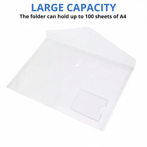 Clear plastic wallets - a4,