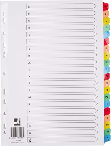 File dividers a4 document - a4,