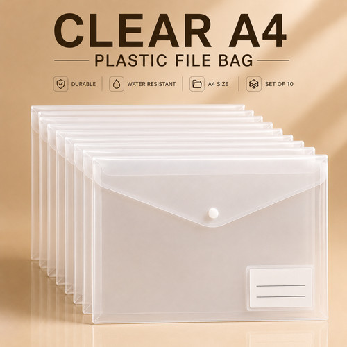 Clear plastic document - clear,
