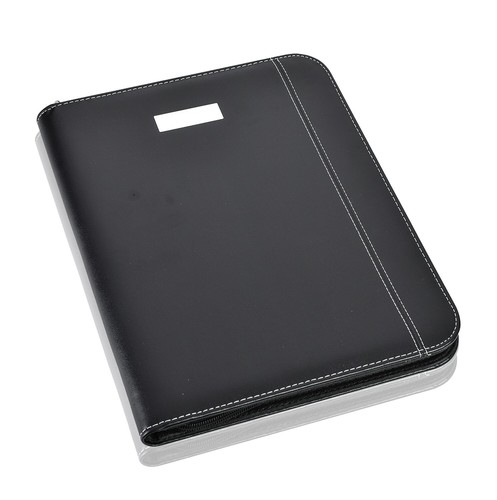 Arpan black leather zipped - black, a4