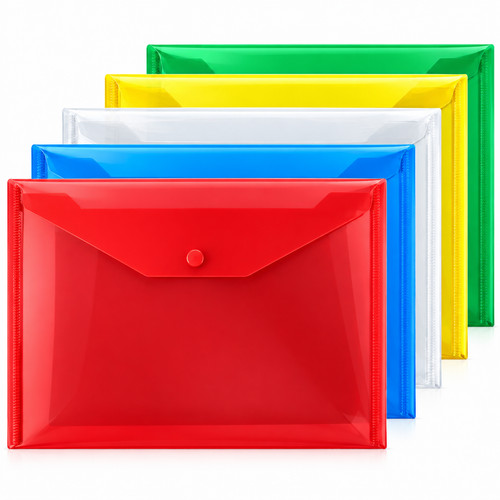 Plastic document wallets - a4,