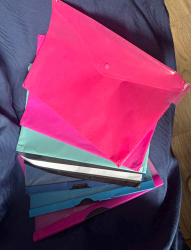 Mixed plastic document wallets - mixed,