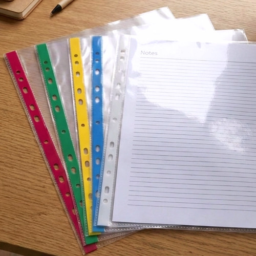 Punched pockets clear - a4,