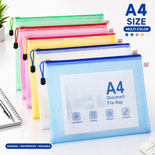 Plastic waterproof document - a4,
